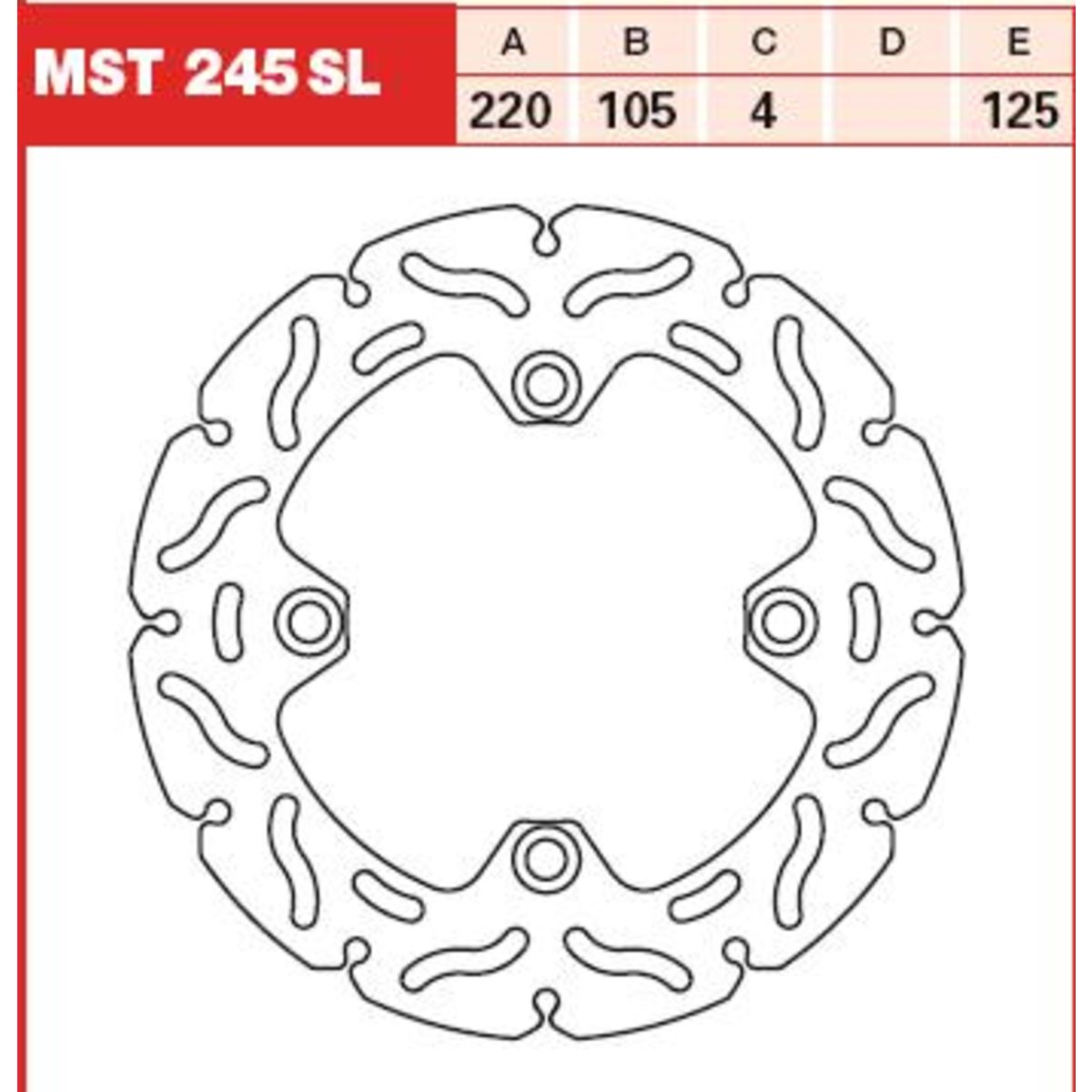 Disque de frein TRW MOTO MST245SL