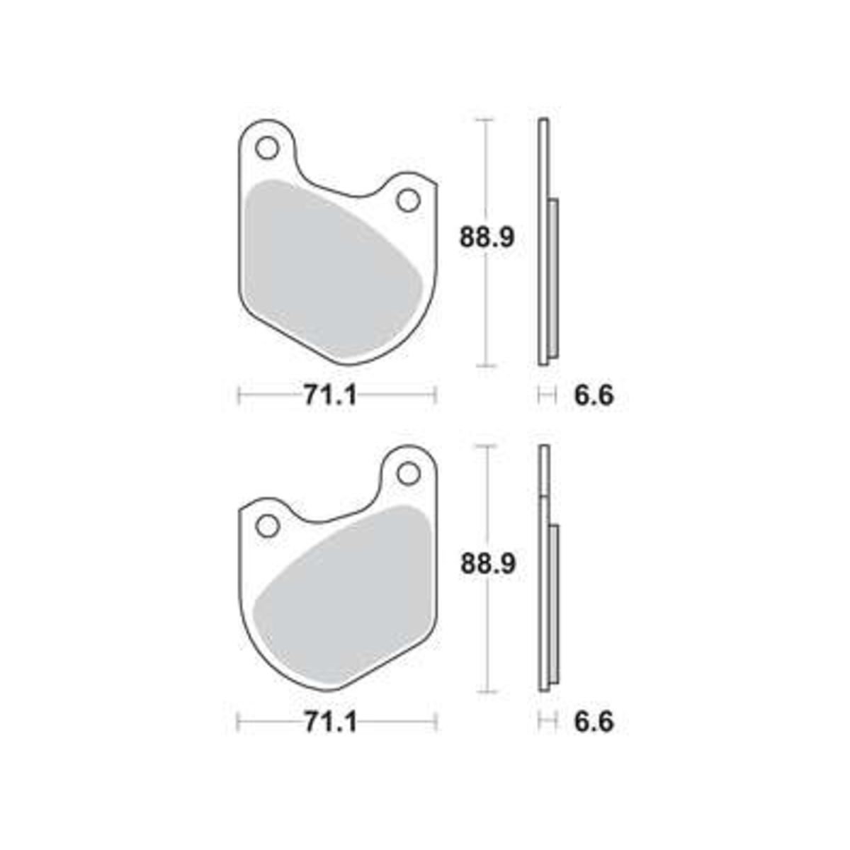 Jeu de plaquettes de frein TRW MCB518