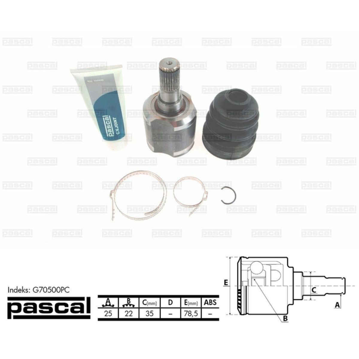 Image of Homokineet reparatie set, aandrijfas