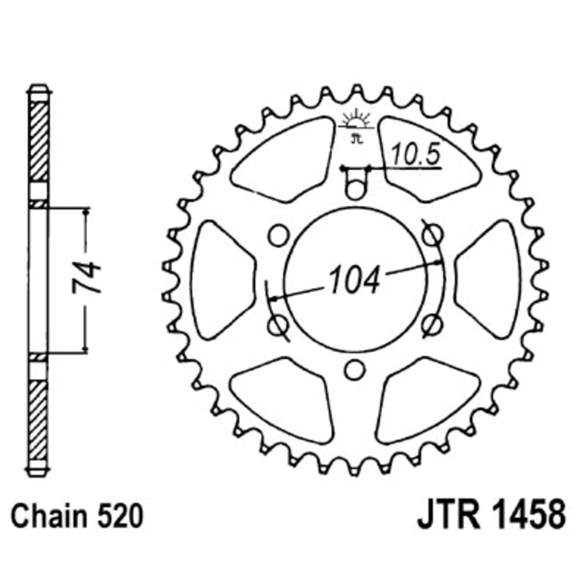Pignone posteriore JTR 1458,40