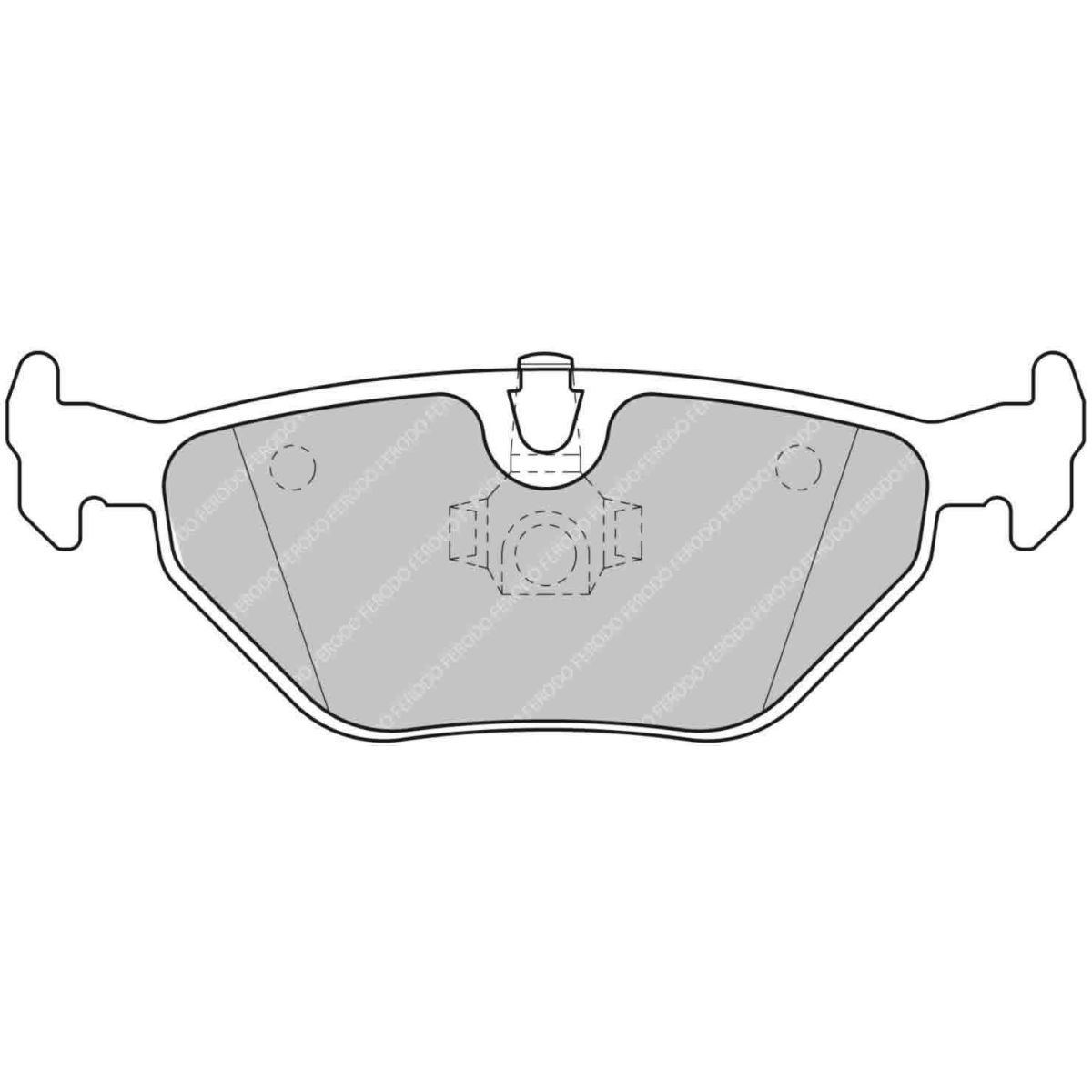 Jeu de plaquettes de frein FERODO FCP1301H