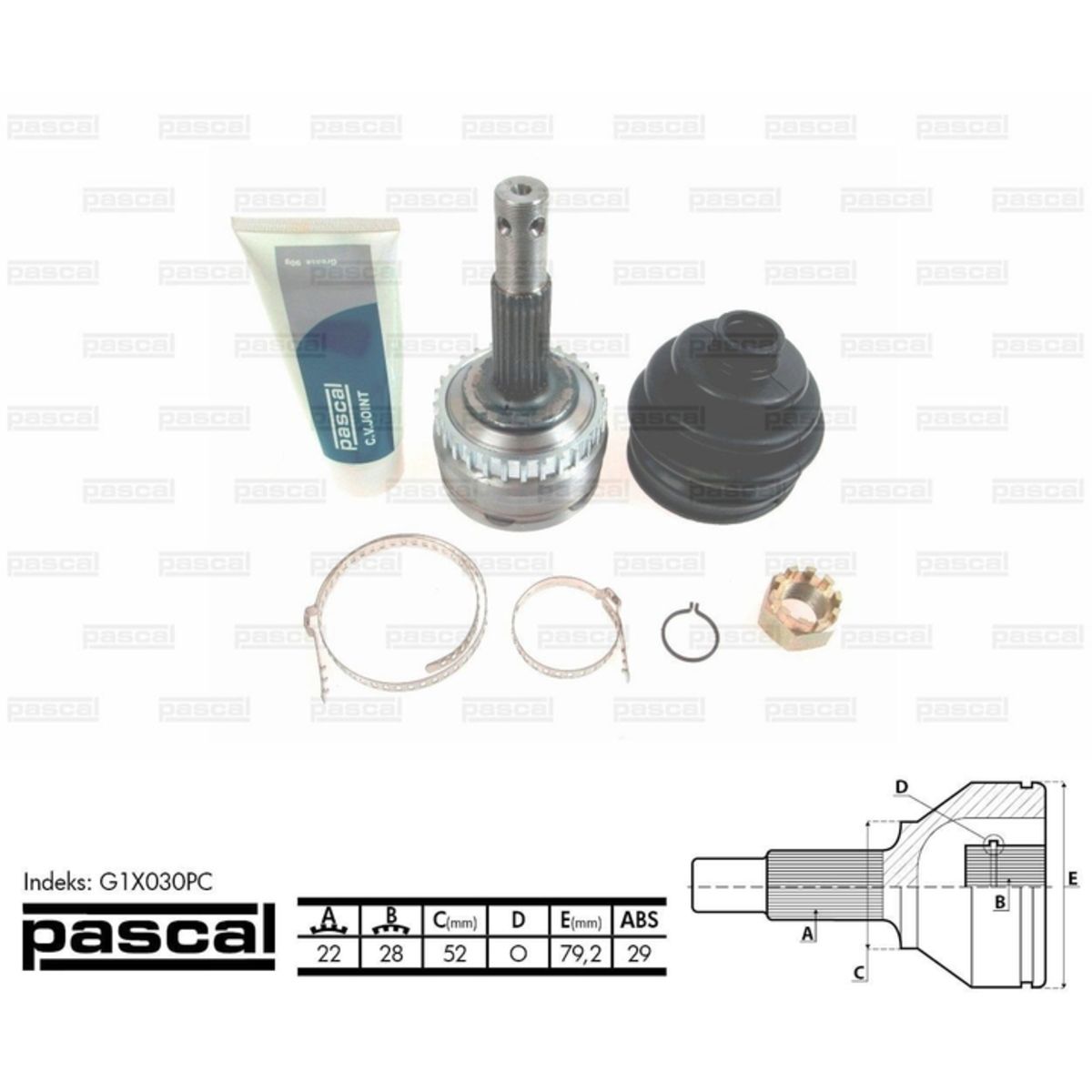 Image of Homokineet reparatie set, aandrijfas