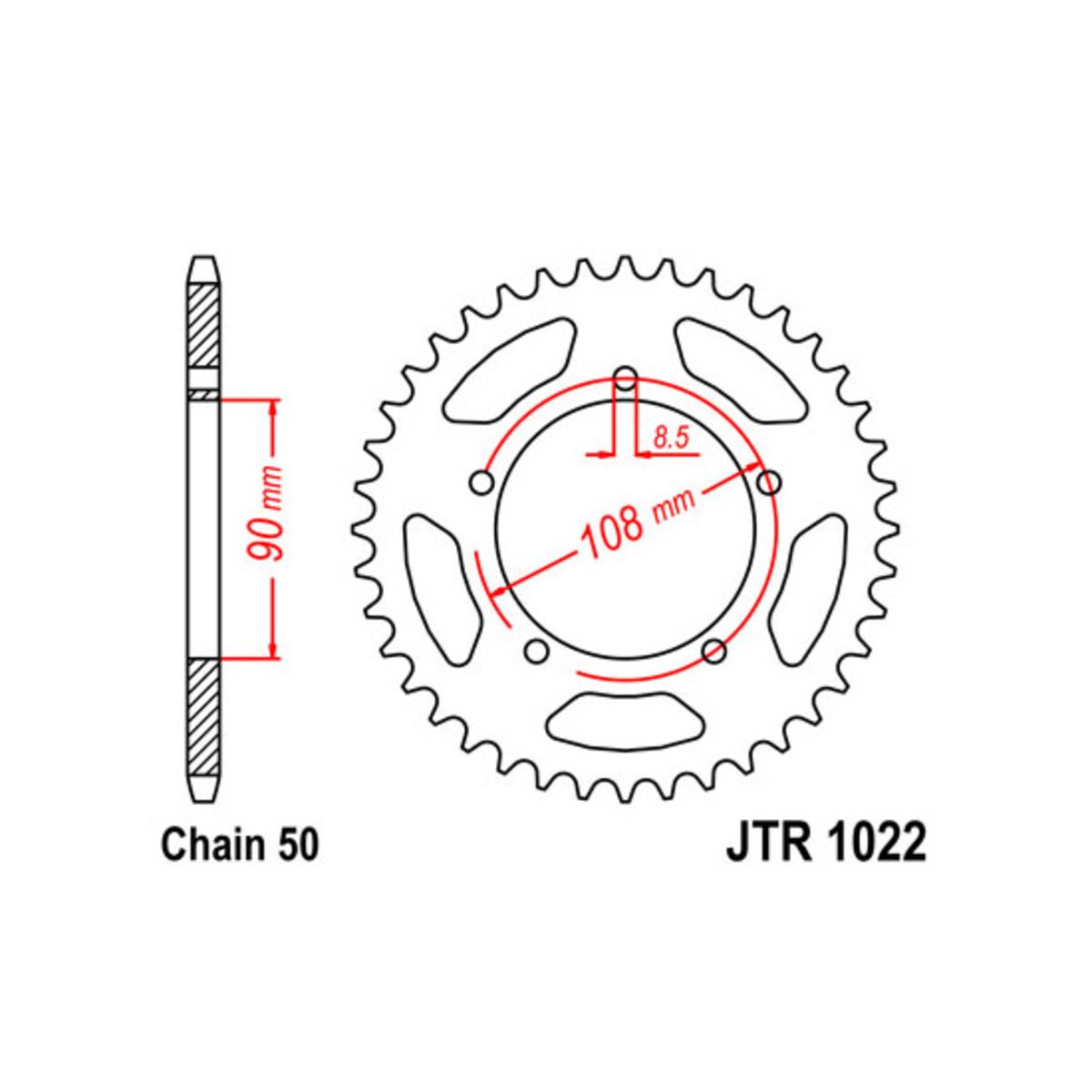 Pignone posteriore JTR 1022,40