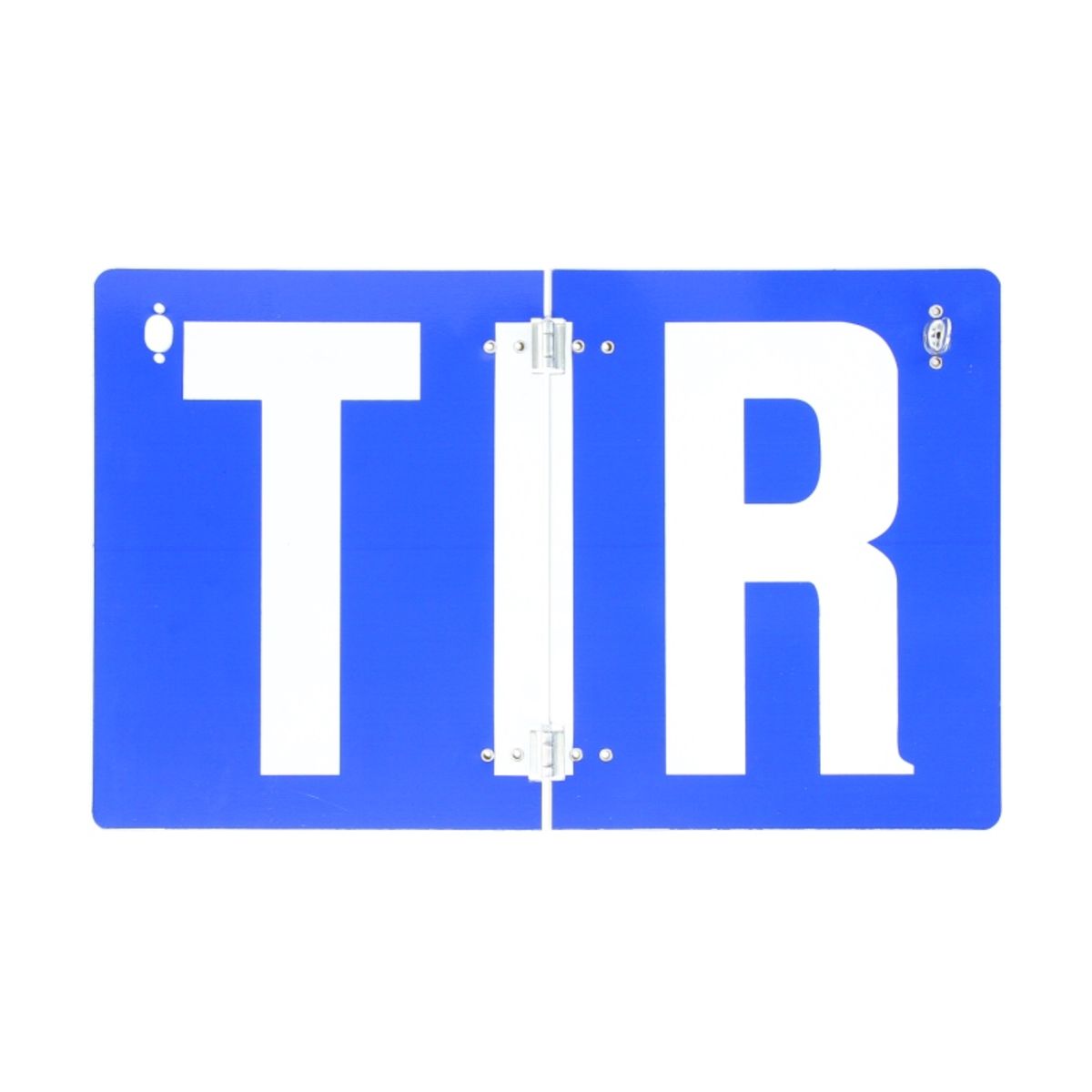 Image of Scharnierend waarschuwings-/informatiebord, reflecterend links