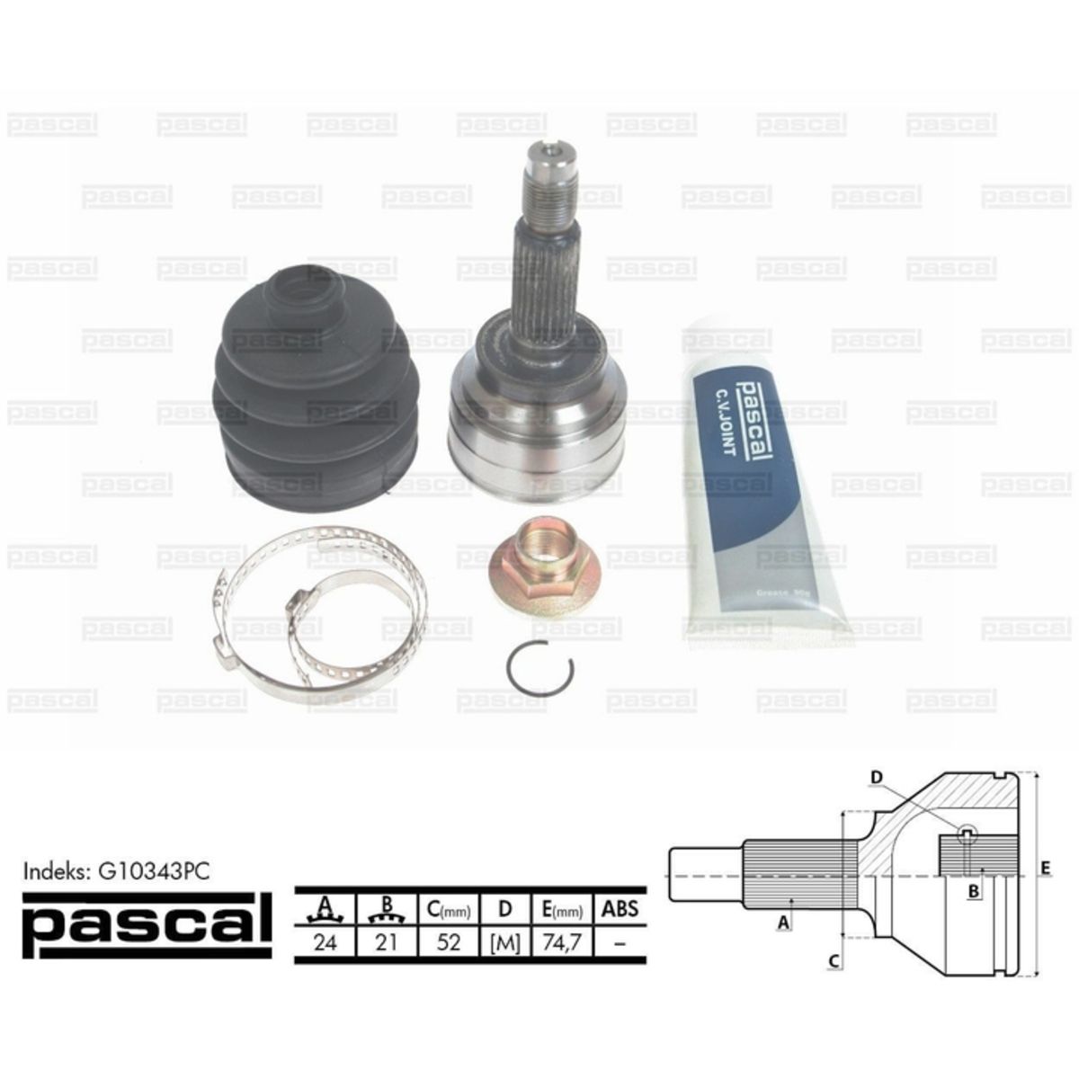 Image of Homokineet reparatie set, aandrijfas