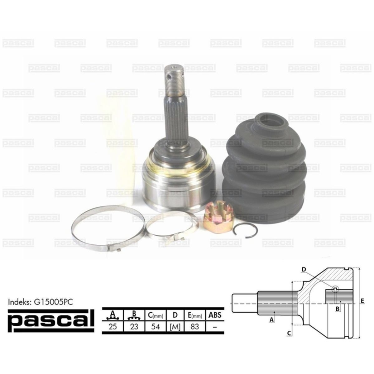 Image of Homokineet reparatie set, aandrijfas