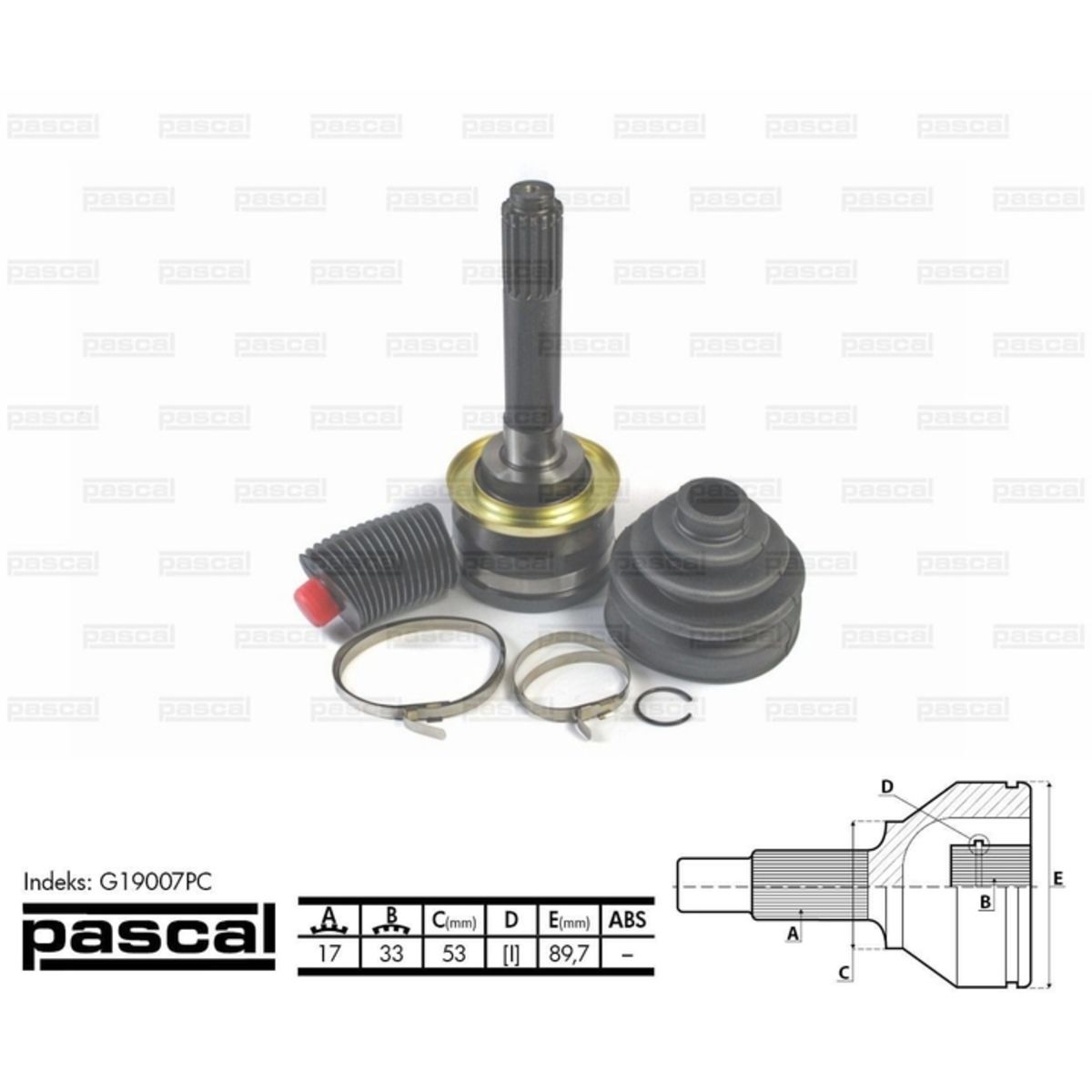 Image of Homokineet reparatie set, aandrijfas