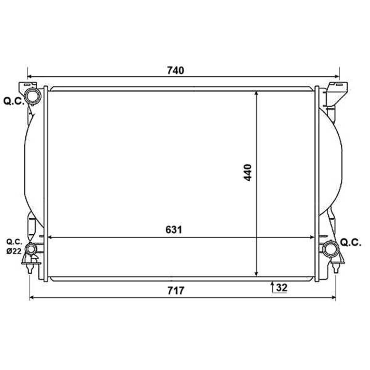 Nrf Radiator, Motorkoeling 53957