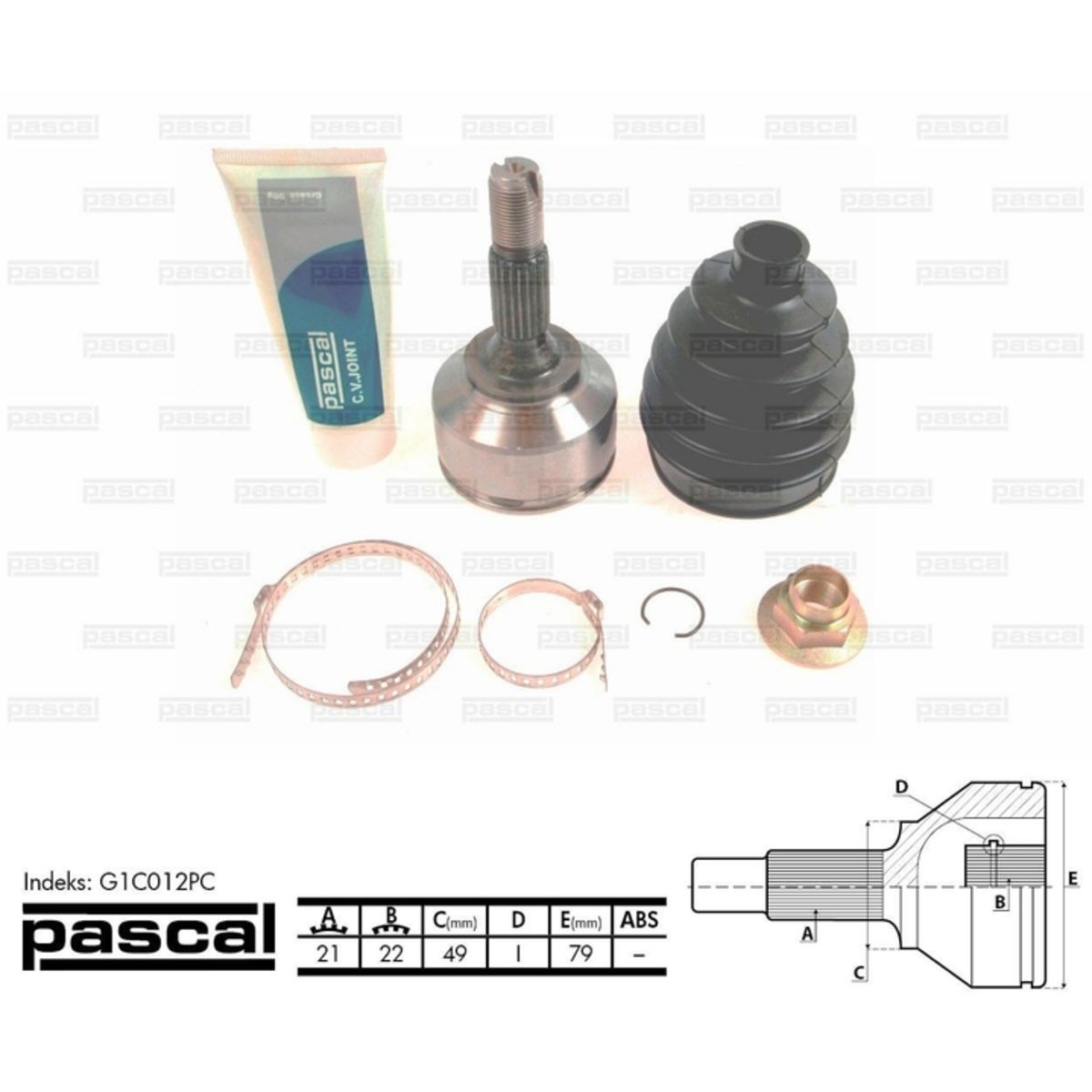 Image of Homokineet reparatie set, aandrijfas