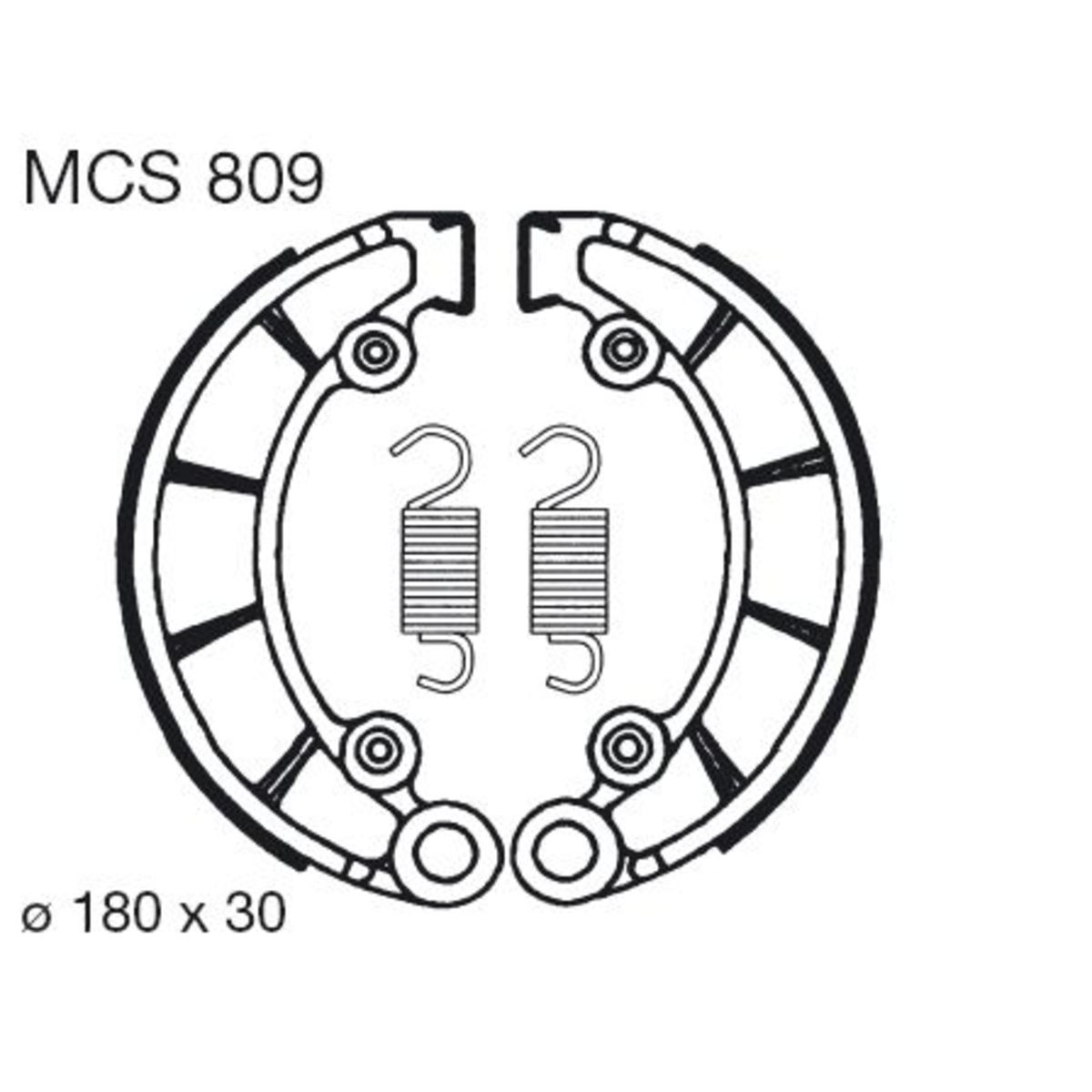 Trw Remschoenset Mcs809