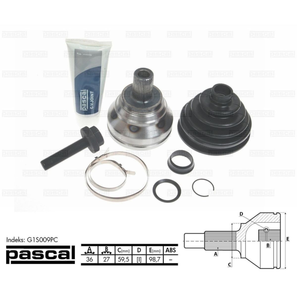 Image of Homokineet reparatie set, aandrijfas