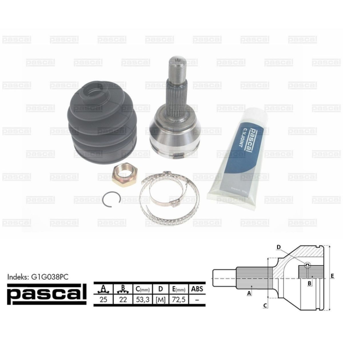 Image of Homokineet reparatie set, aandrijfas