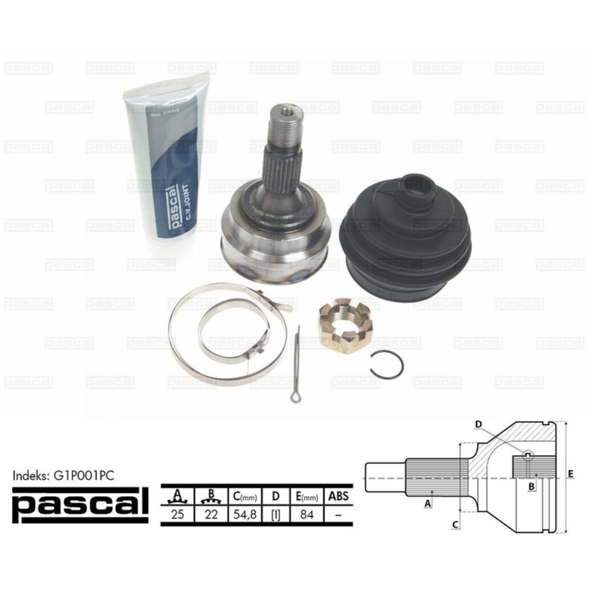 Image of Homokineet reparatie set, aandrijfas