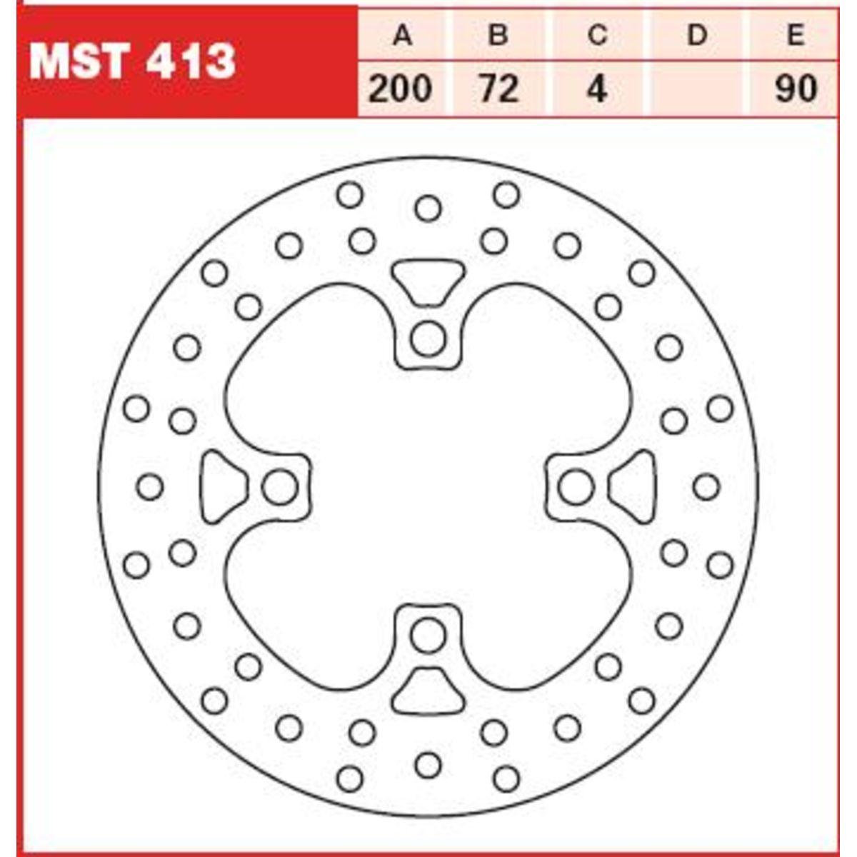 Bremsscheibe TRW MST413, 1 Stück