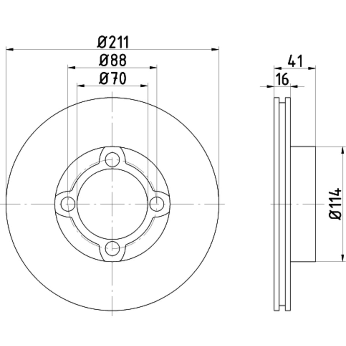 Bremsscheibe TEXTAR 92117900 vorne, bel&uuml;ftet, 1 St&uuml;ck