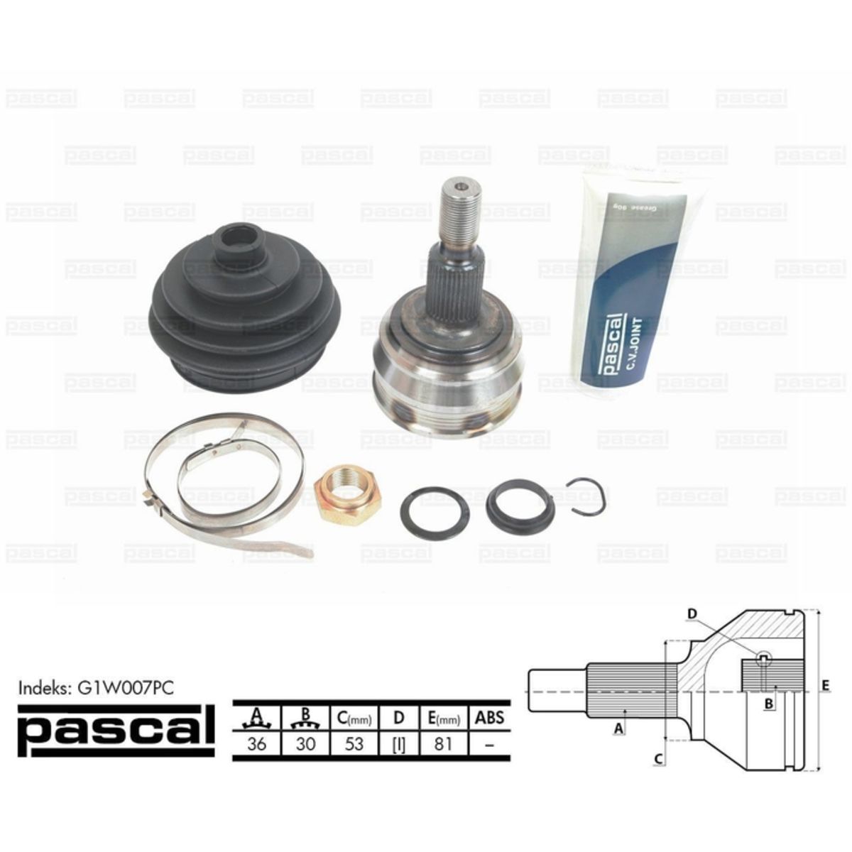 Image of Homokineet reparatie set, aandrijfas