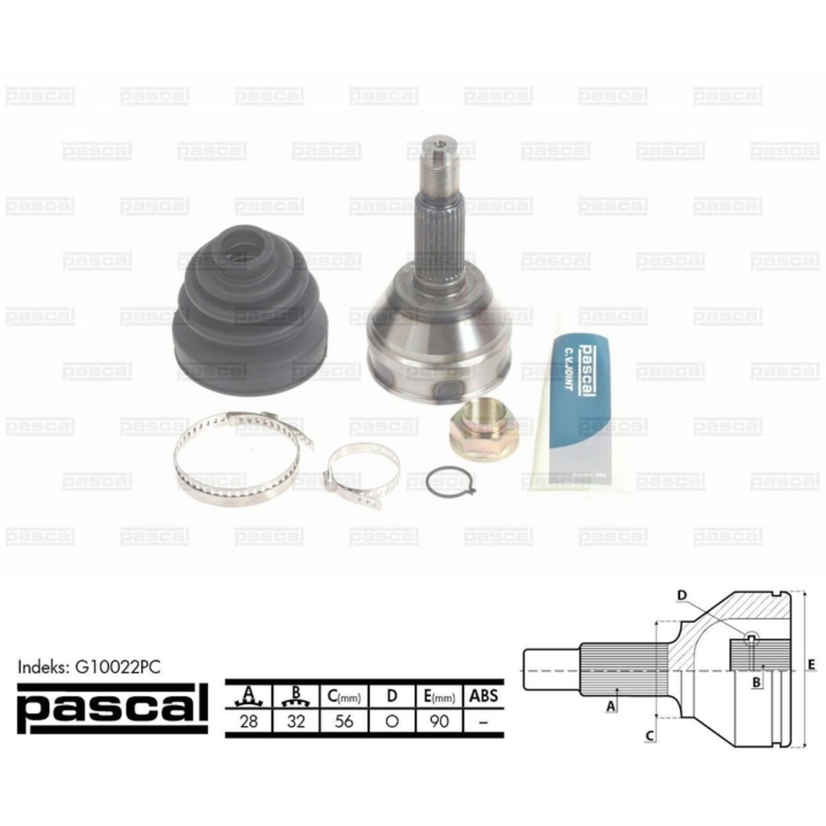 Image of Homokineet reparatie set, aandrijfas