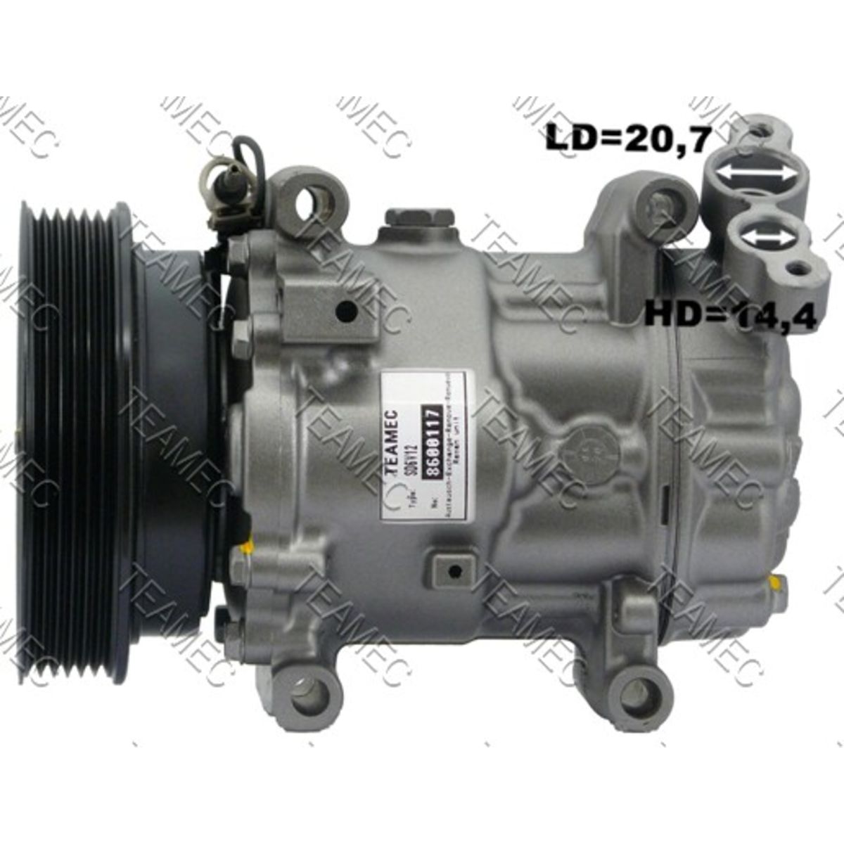 Klimakompressor TEAMEC 8600117