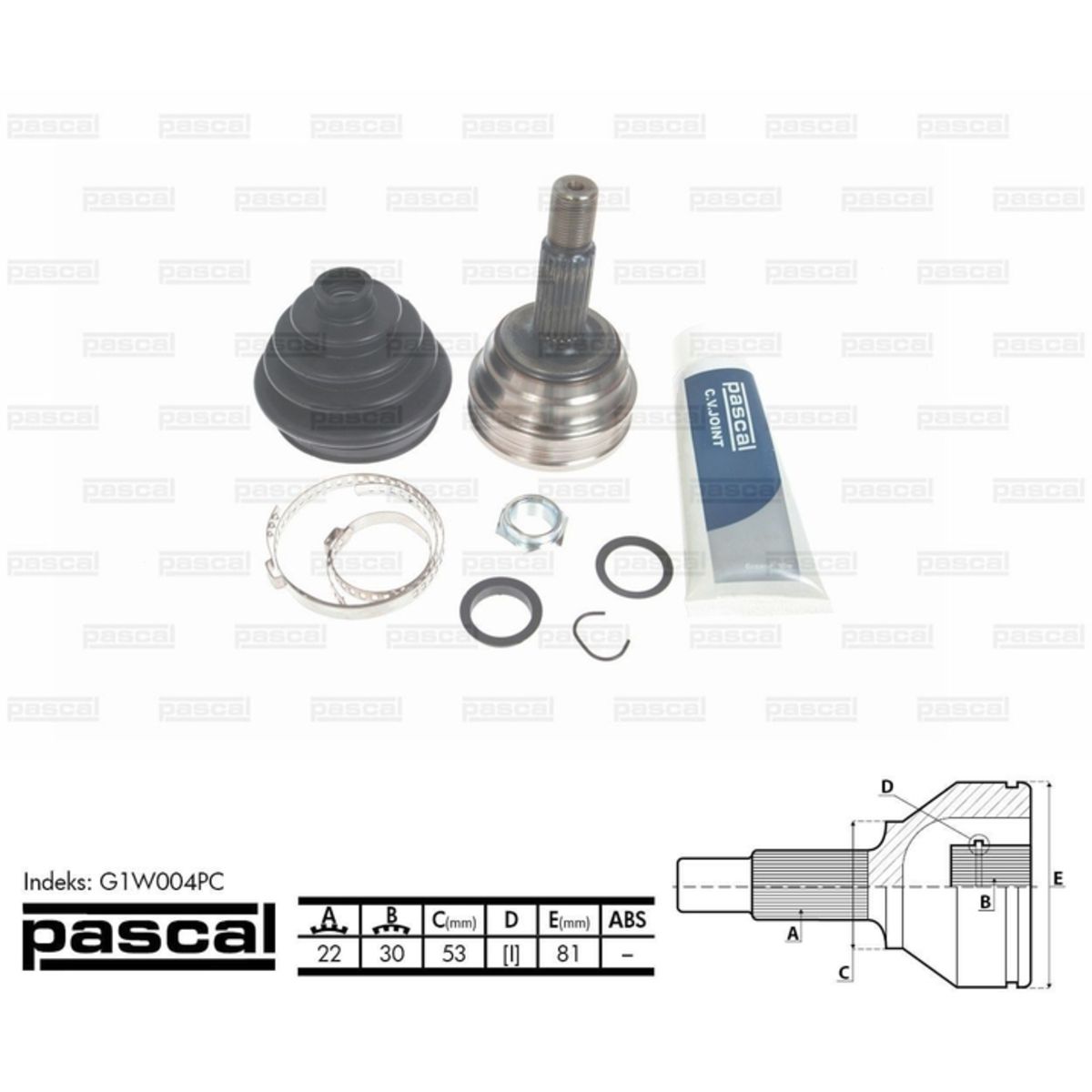 Image of Homokineet reparatie set, aandrijfas