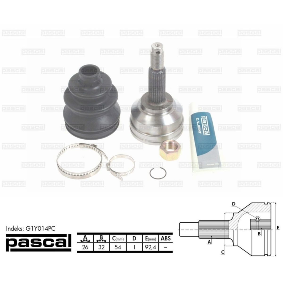 Image of Homokineet reparatie set, aandrijfas