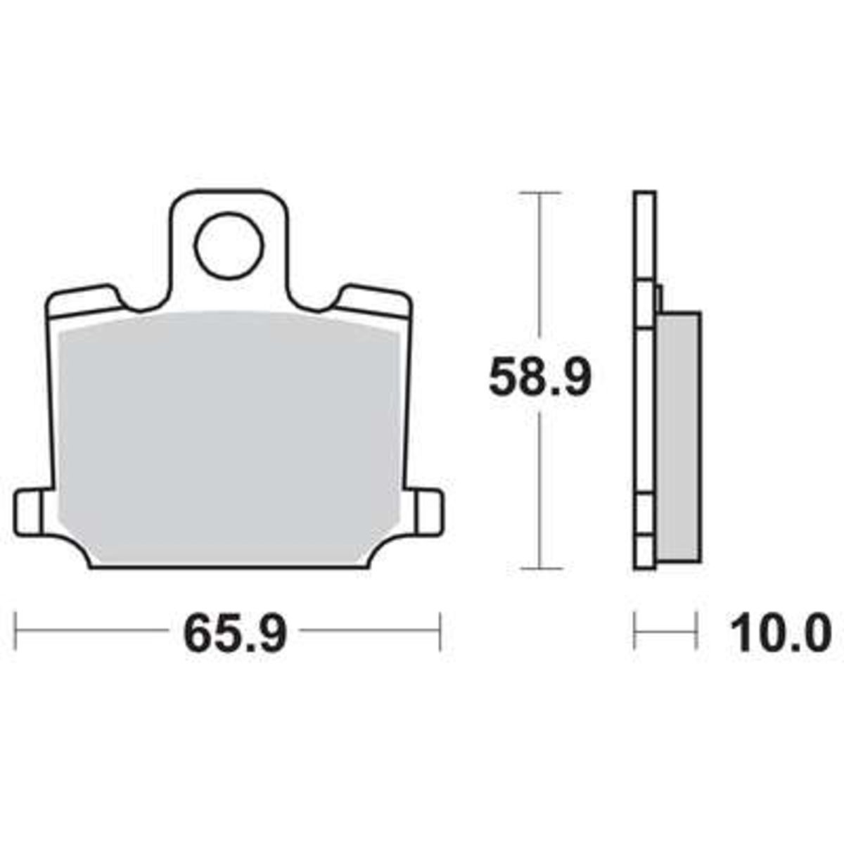 Jeu de plaquettes de frein TRW MCB507