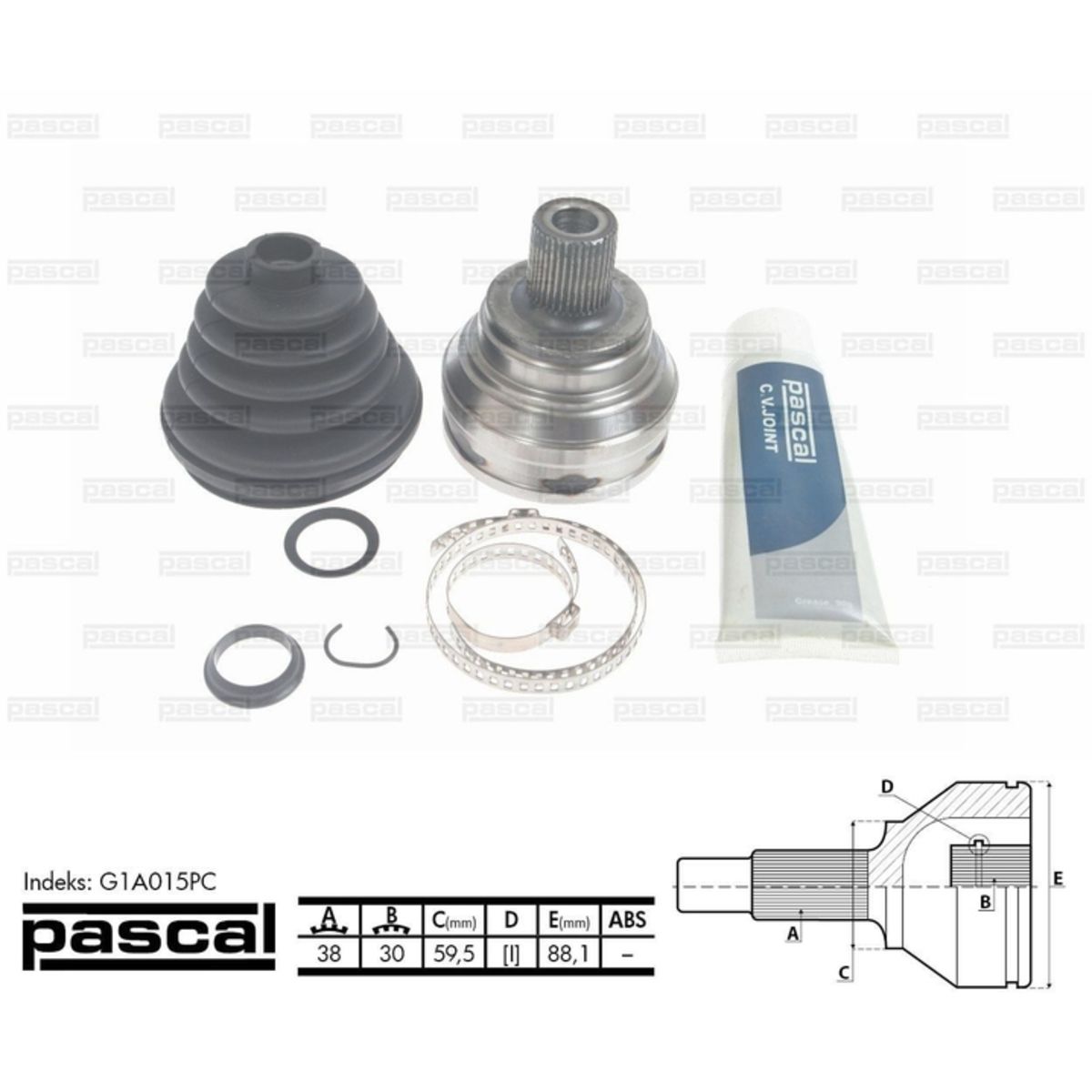 Image of Homokineet reparatie set, aandrijfas