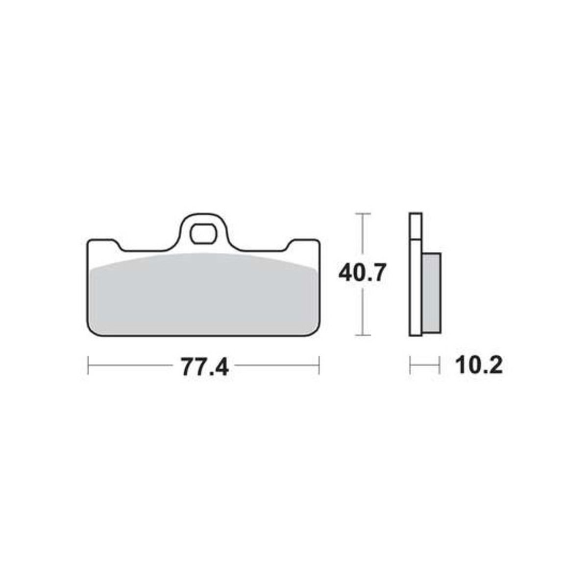 Jeu de plaquettes de frein TRW MCB715CRQ sans homologation routière