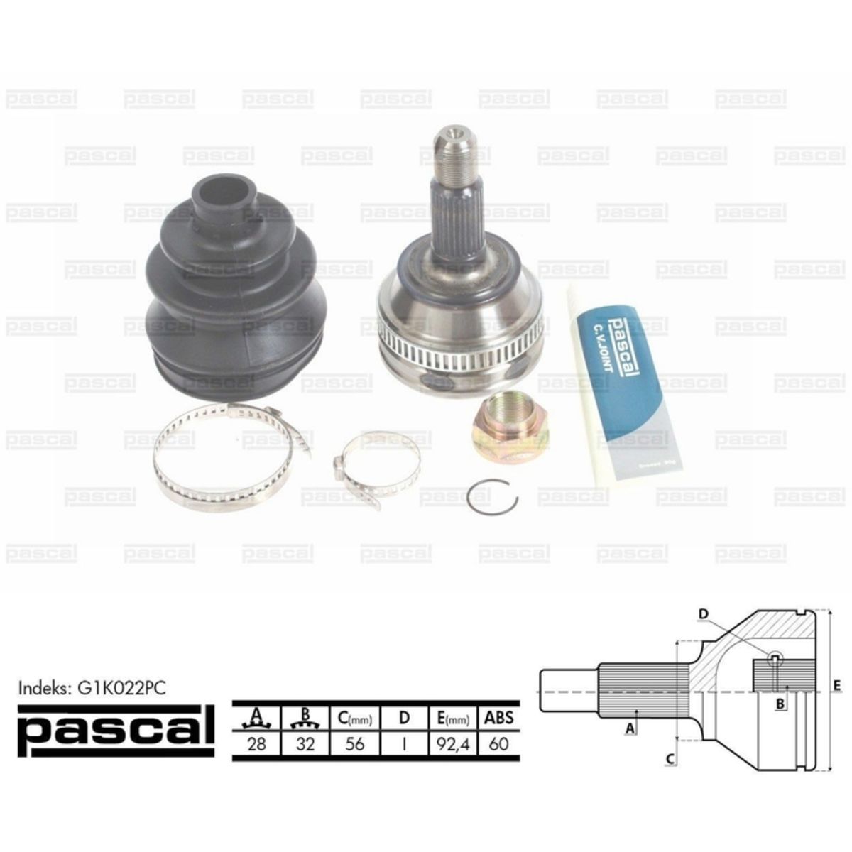 Image of Homokineet reparatie set, aandrijfas
