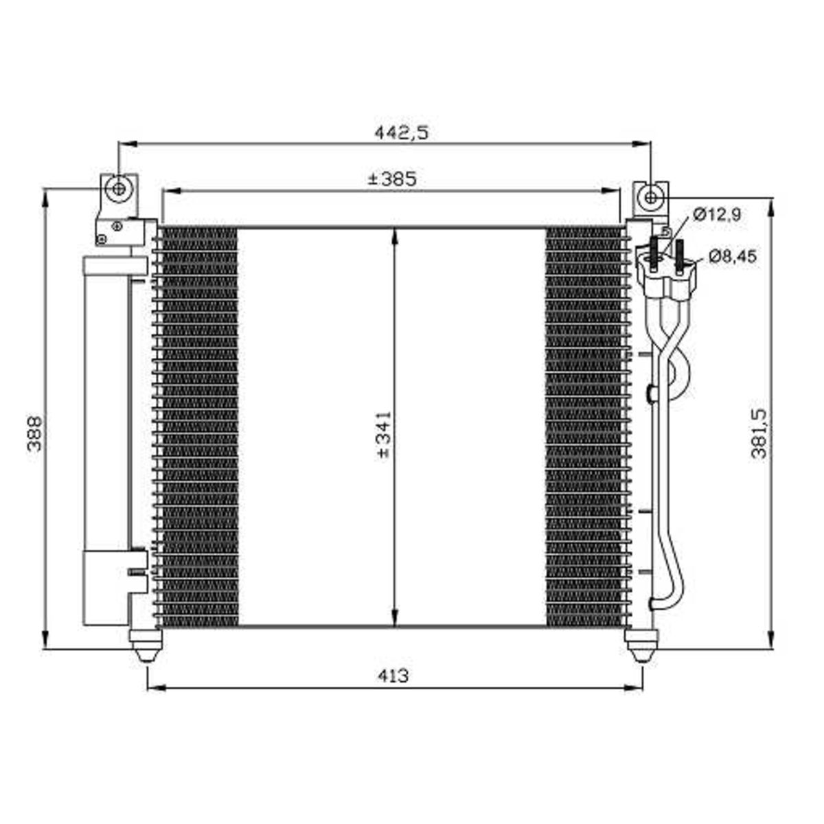 Kondensator, Klimaanlage NRF 35888