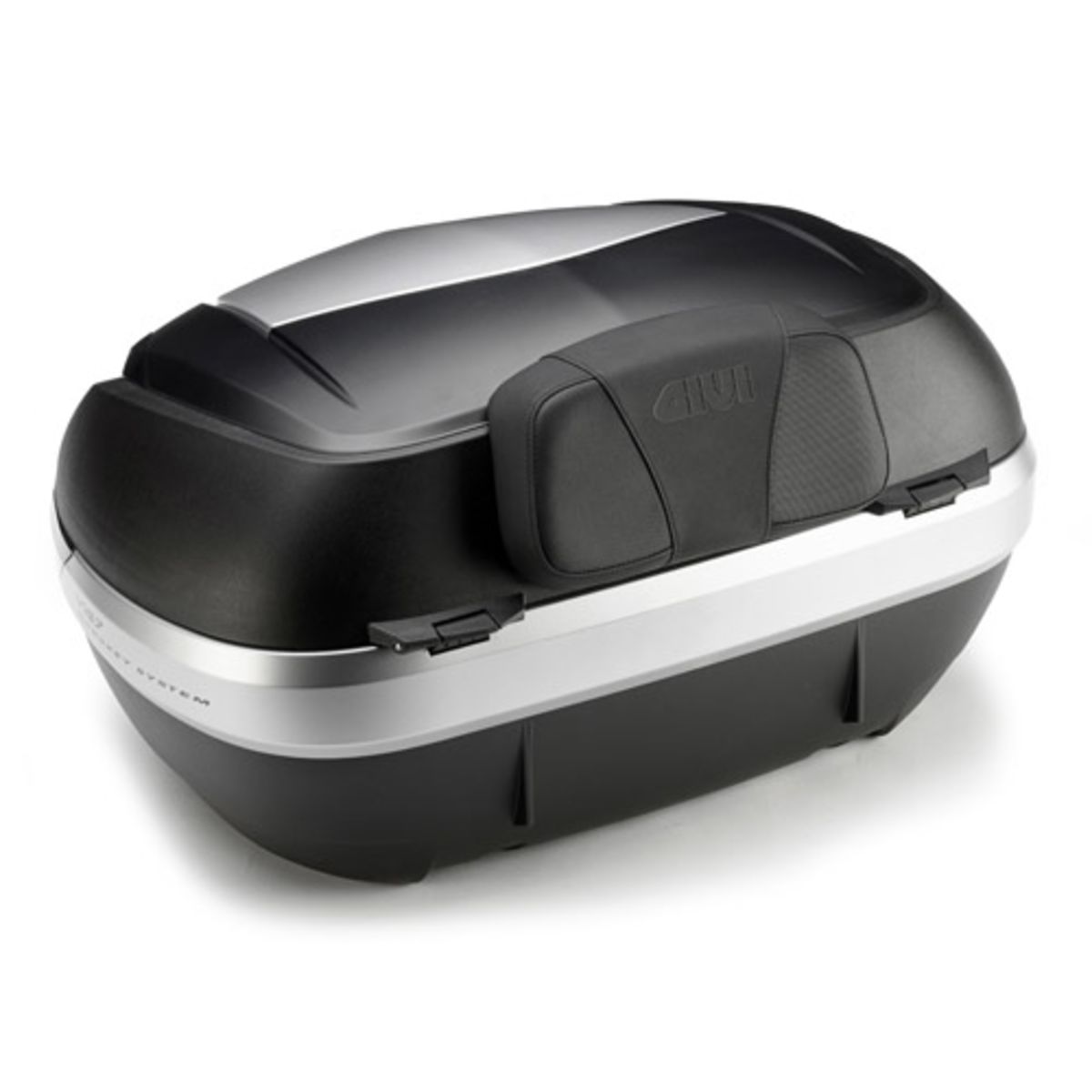 Dossier passager GIVI pour valise V47 Monokey soft black, en similicuir, noir