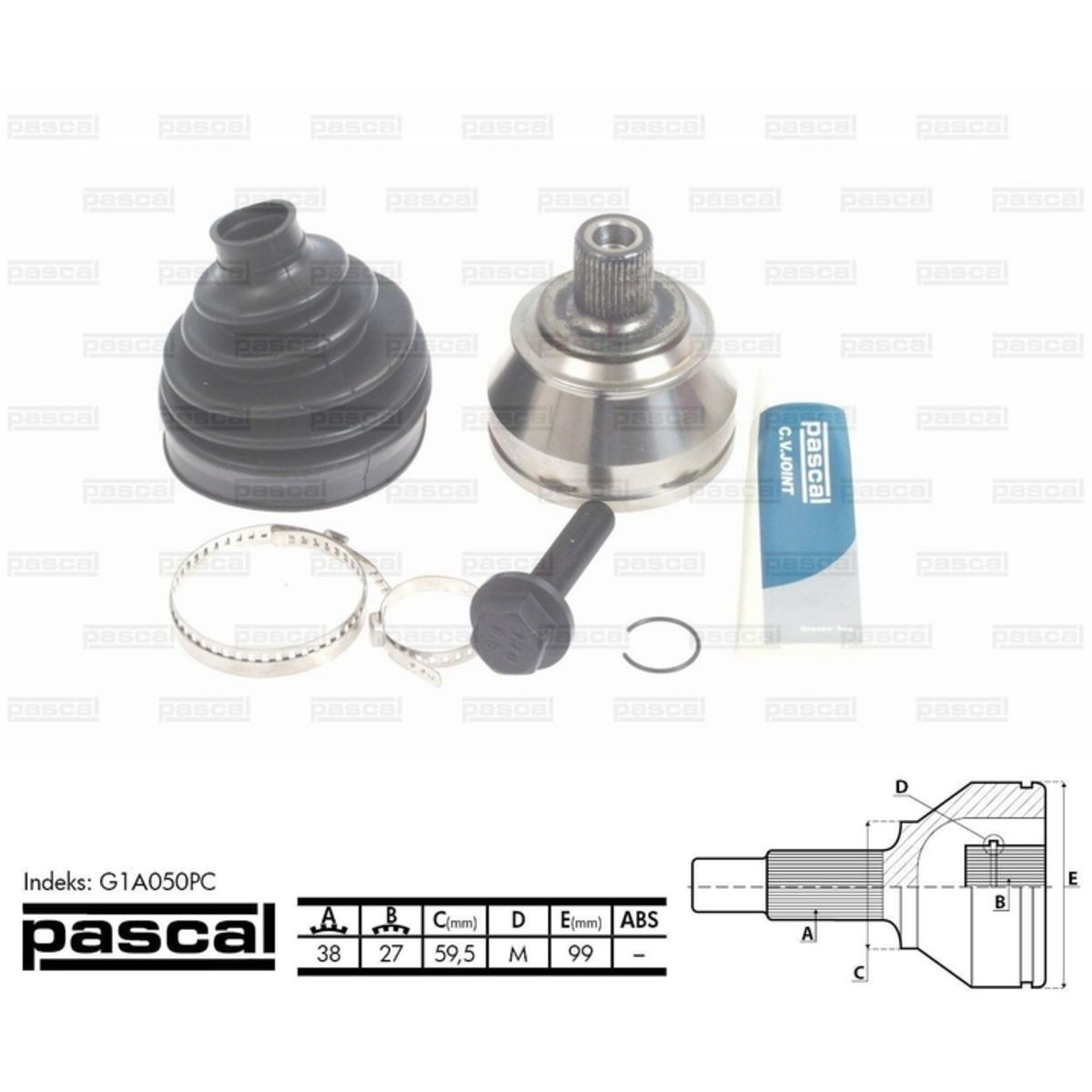 Image of Homokineet reparatie set, aandrijfas