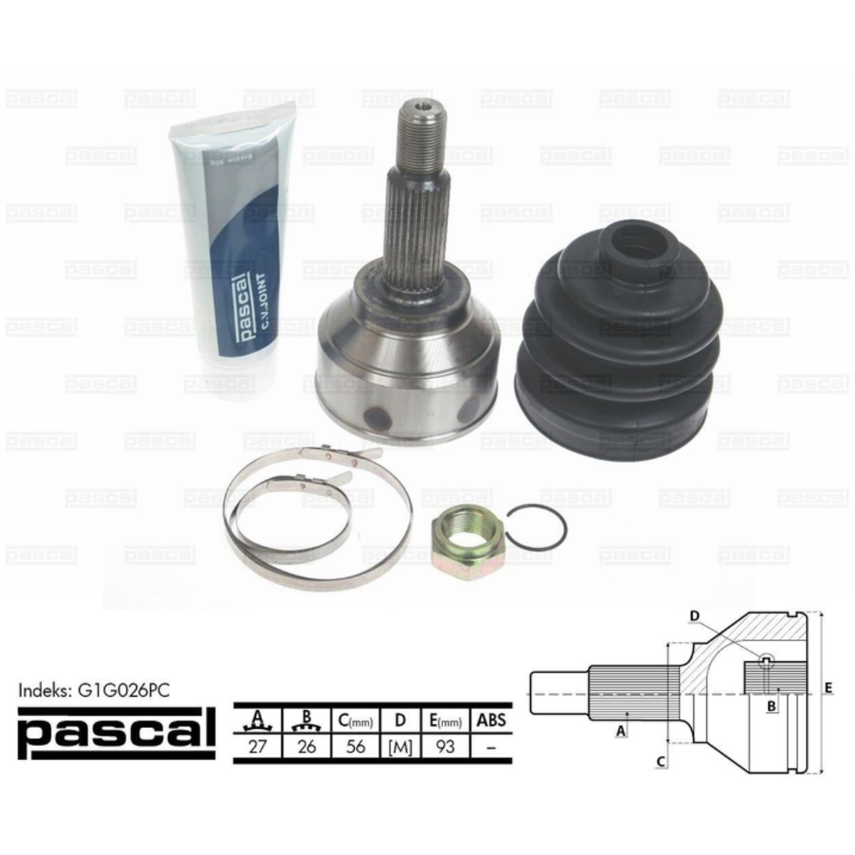 Image of Homokineet reparatie set, aandrijfas