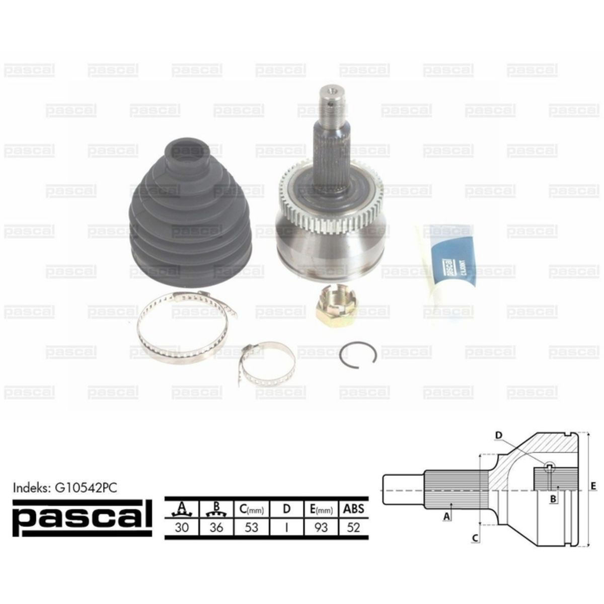 Image of Homokineet reparatie set, aandrijfas
