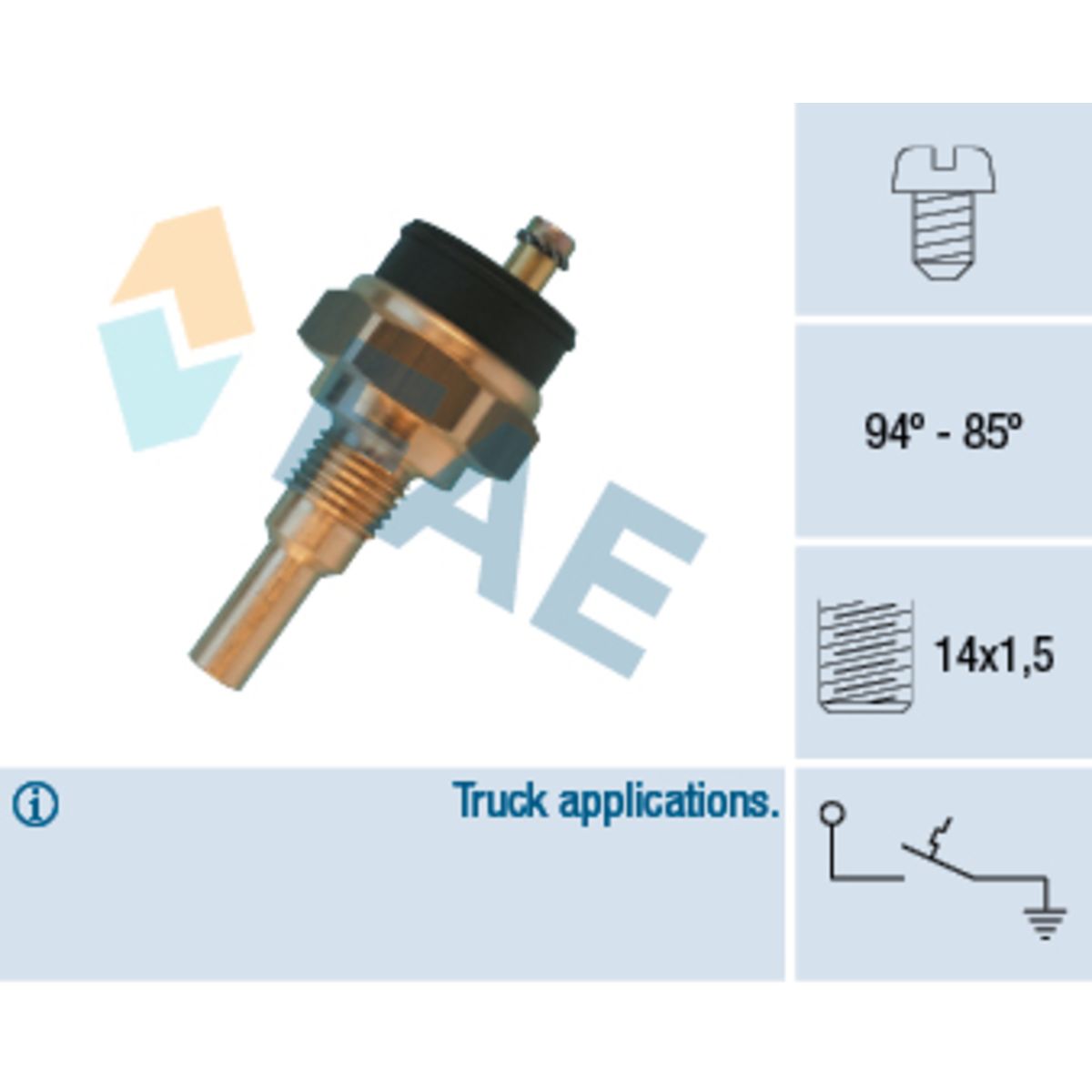 Image of Temperatuurschakelaar, radiateurventilator