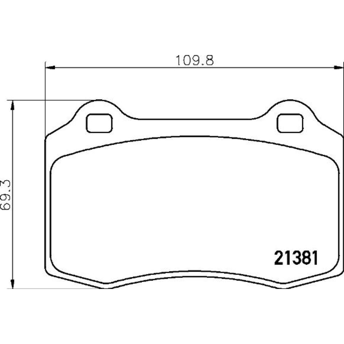 Image of Remblokset  Xtra , voor