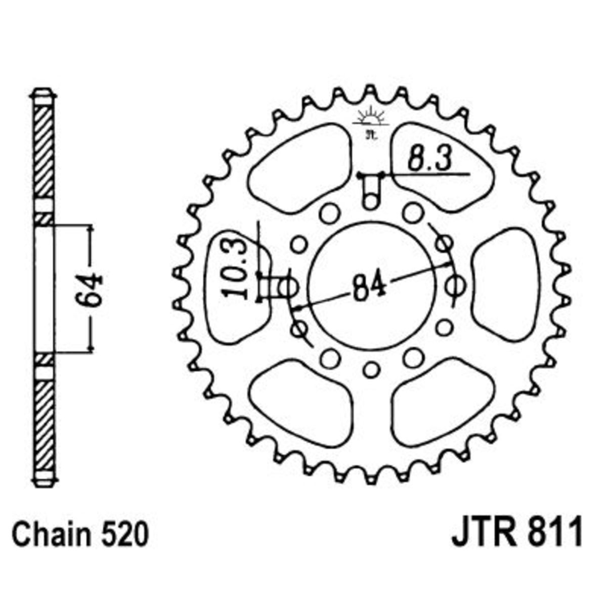 Pignone posteriore JTR 811,48