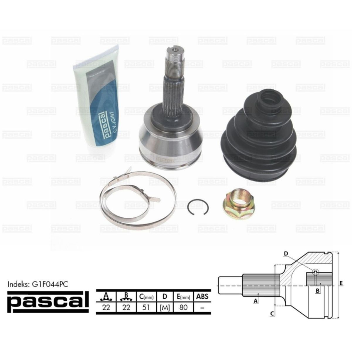 Image of Homokineet reparatie set, aandrijfas