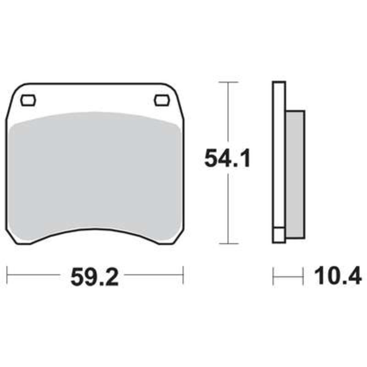 Jeu de plaquettes de frein TRW MCB99