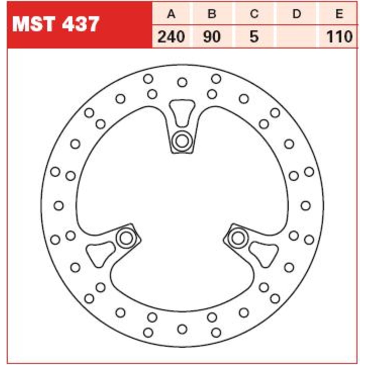 Disque de frein TRW MOTO MST437