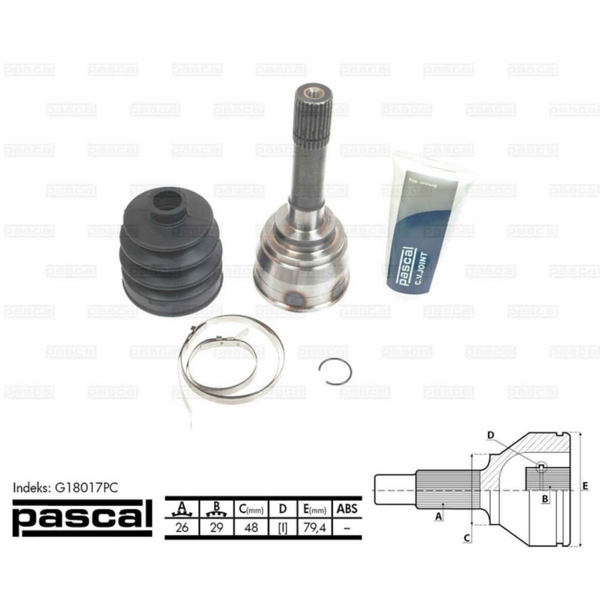 Image of Homokineet reparatie set, aandrijfas
