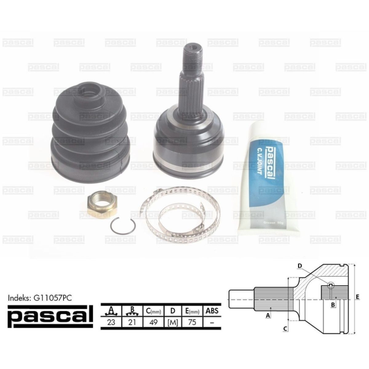 Image of Homokineet reparatie set, aandrijfas