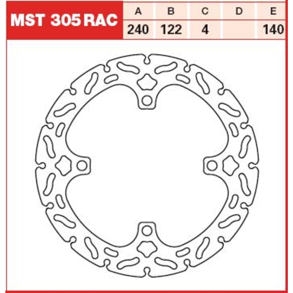 Bremsscheibe TRW MOTO MST305RAC