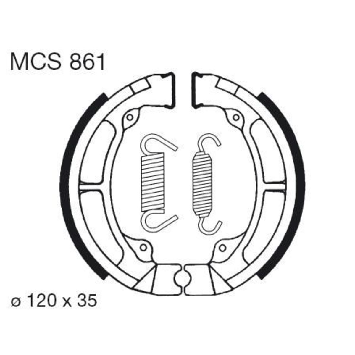 Trw Remschoenset Mcs861
