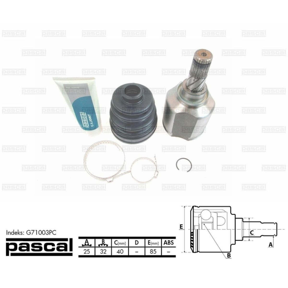 Image of Homokineet reparatie set, aandrijfas