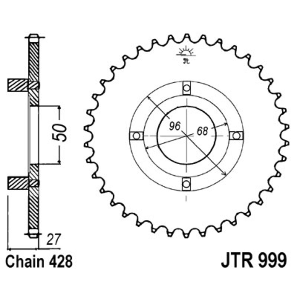 Pignone posteriore JTR 999,45