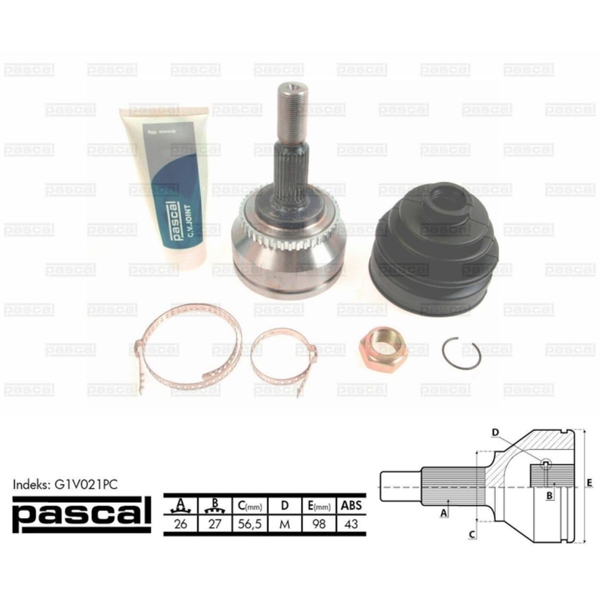 Image of Homokineet reparatie set, aandrijfas