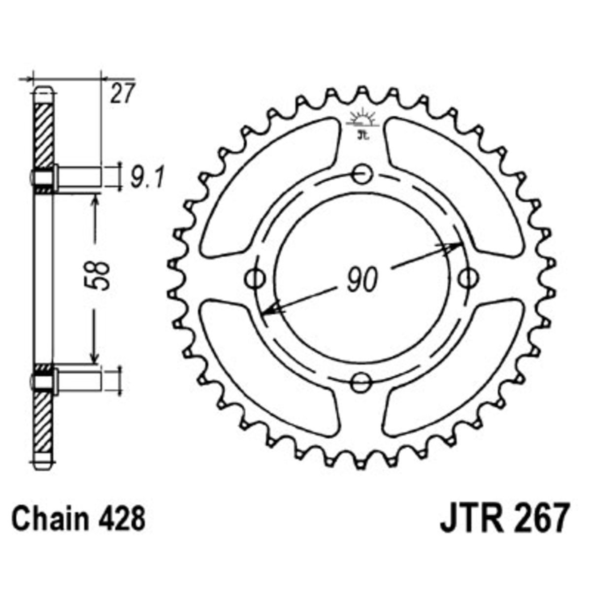 Pignone posteriore JTR 267,39