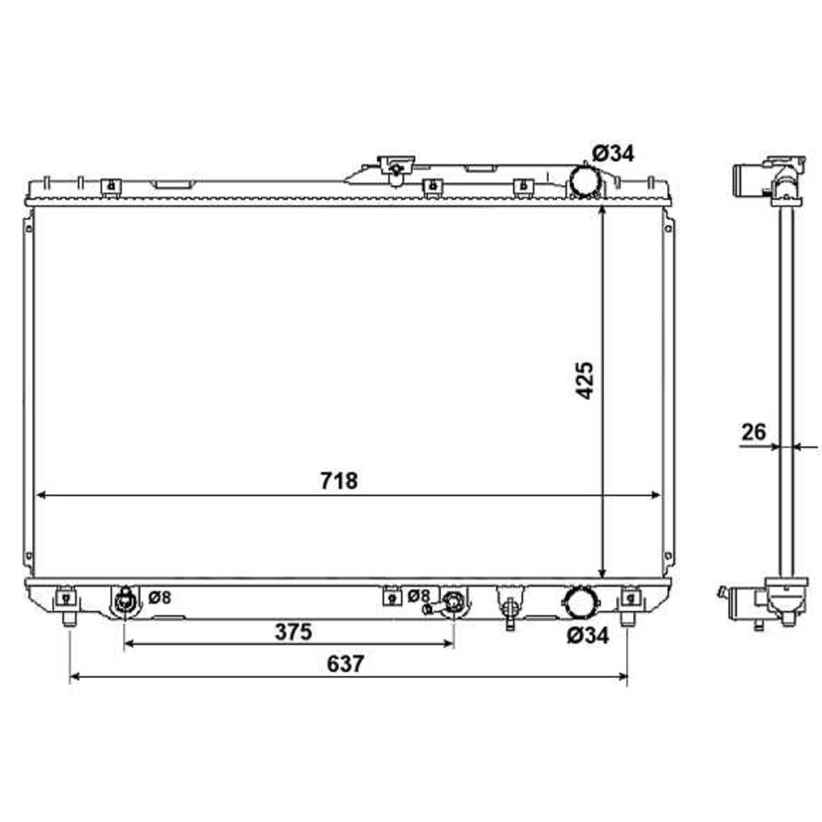 Image of Radiator, motorkoeling