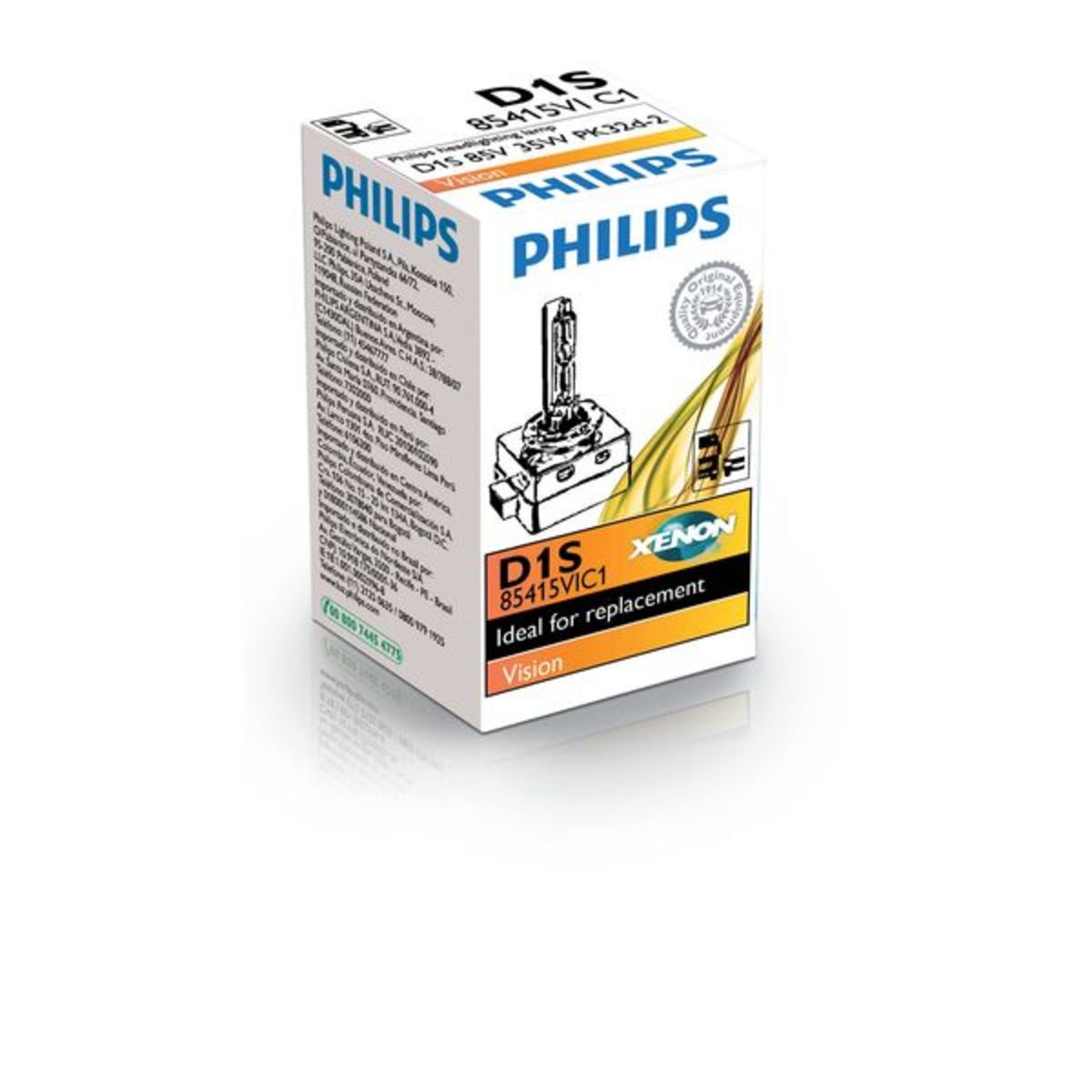 Ampoule xénon PHILIPS D1S Vision 35W