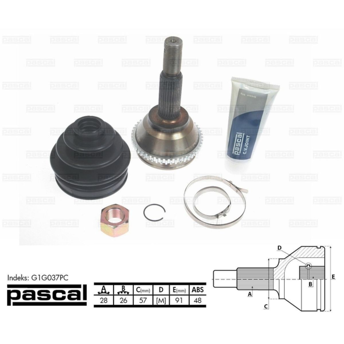 Image of Homokineet reparatie set, aandrijfas